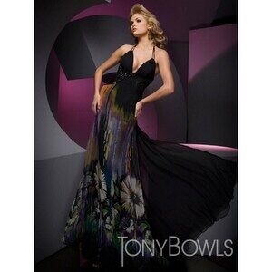 Tony Bowls Evenings Prom Dress TBE21005 Black/Multi